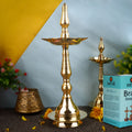 Brass Kerala Inauguration Diya | India’s Largest Pooja Accessories Brand – www.satvikstore.in
