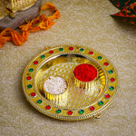 Attractive Round Roli Akshat Platter