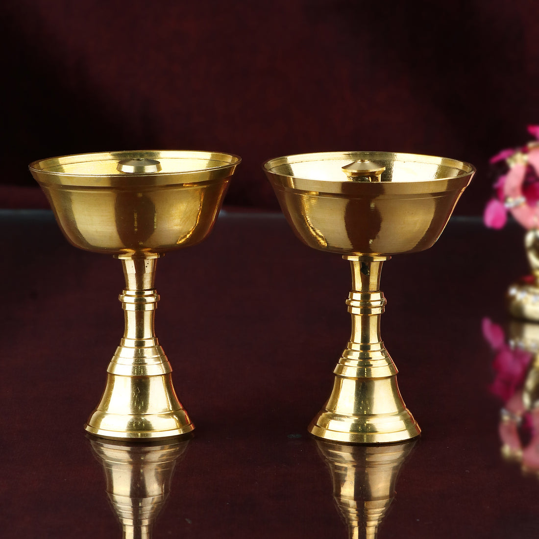 Brass Tibetan Butter lamp Diya (Buddhist Alter Supplies)- Small