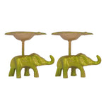 Spectacular Metal Elephant with Diya Showpiece