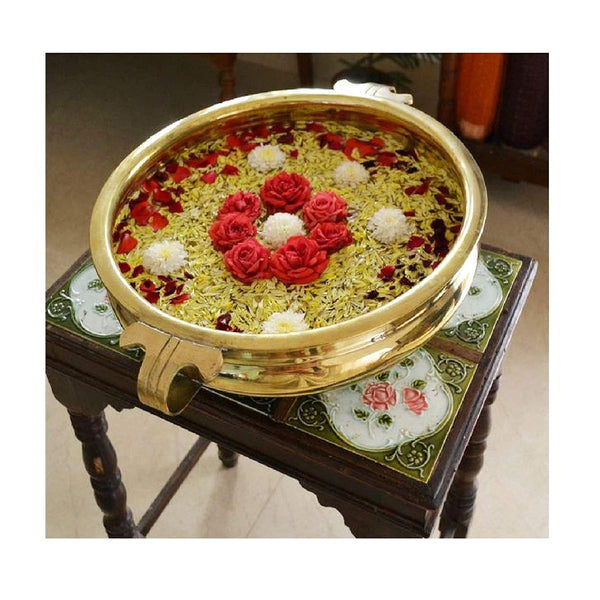 6 Inch Decorative Brass Designer Urli