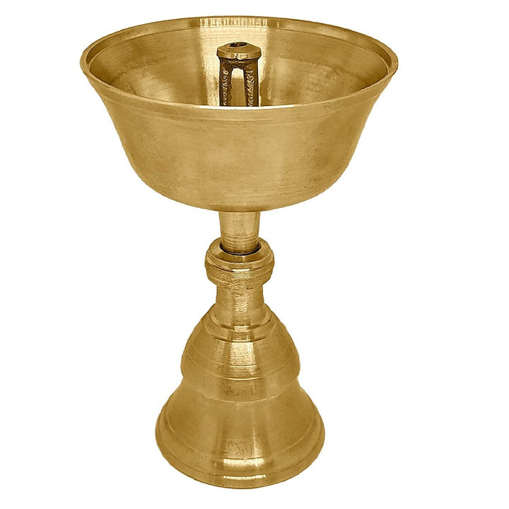 Brass Tibetan Butter lamp Diya (Buddhist Alter Supplies) Puja Store Online Pooja Items Online Puja Samagri Pooja Store near me www.satvikstore.in