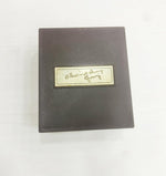 Guru Ji Gold Plated Sukrana Charan Paduka Prayer Box