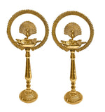 Handicrafts Brass Mor Kiran Standing Diya (12 Inch) Puja Store Online Pooja Items Online Puja Samagri Pooja Store near me www.satvikstore.in